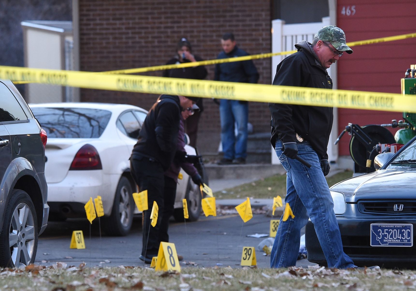Shooting scene evidence markers
